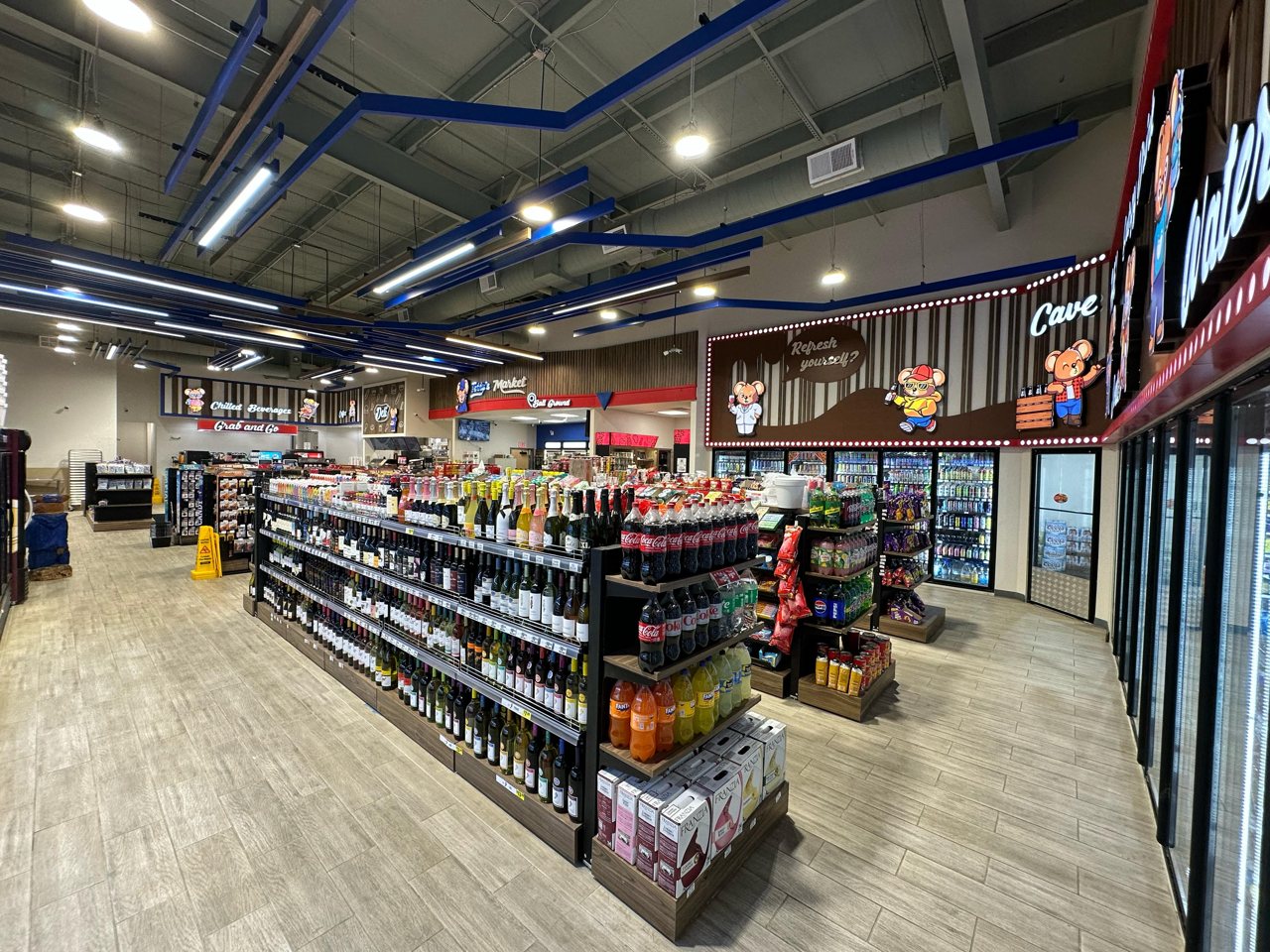 Convenience store interior