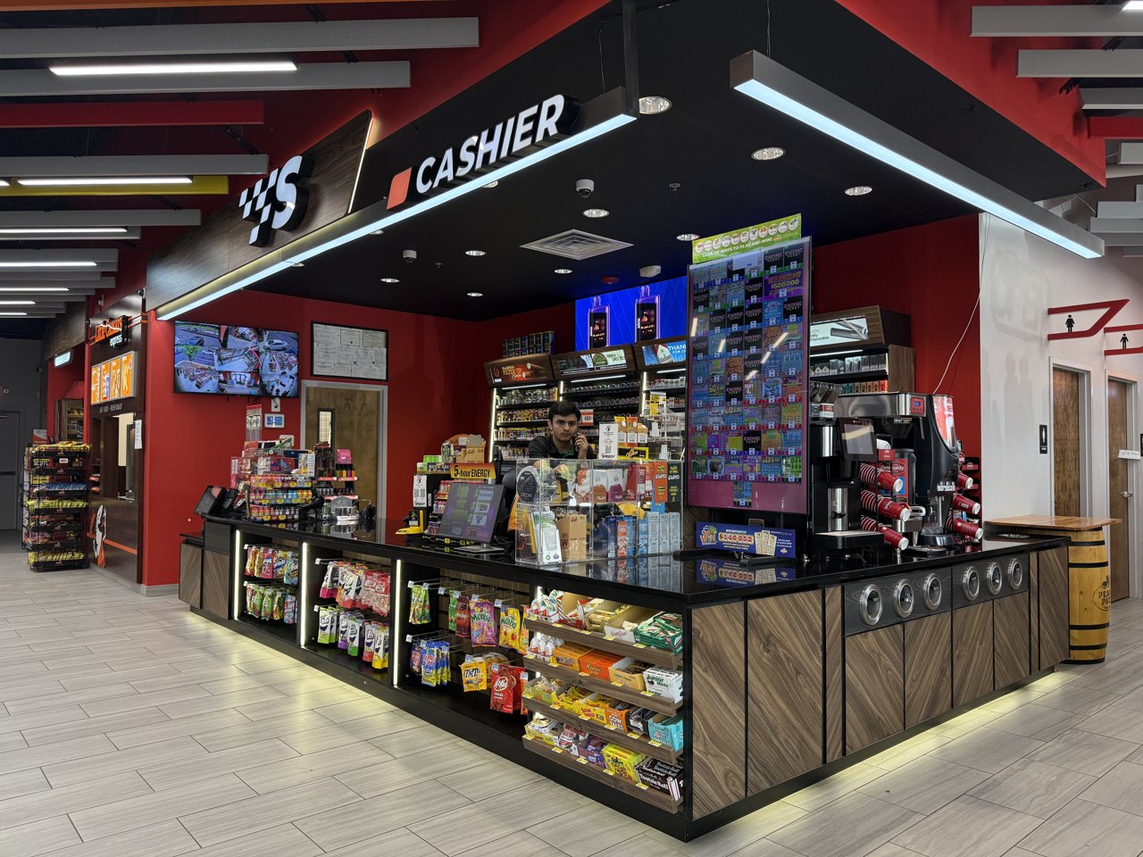 Convenience store counter
